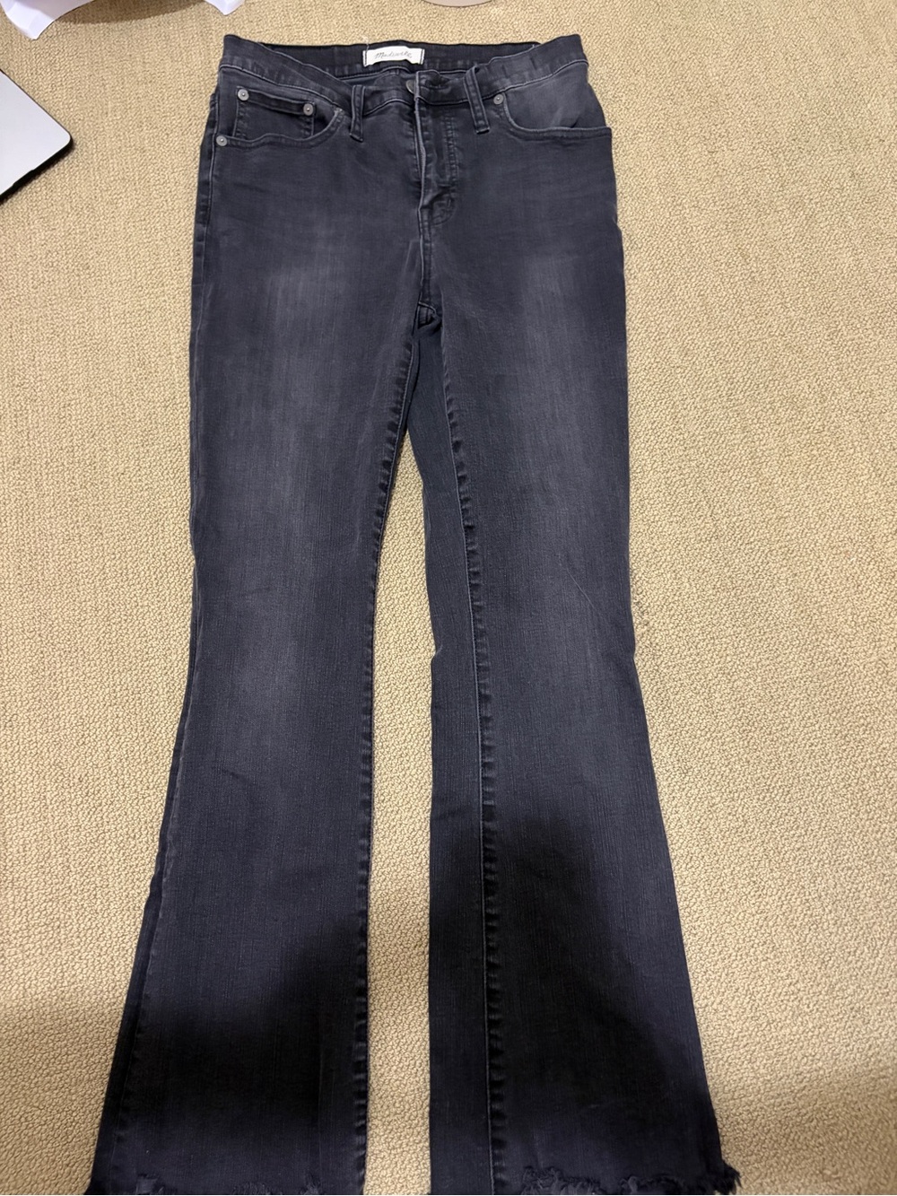 Madewell Cali denim Women's Dark Gray Flare Jeans